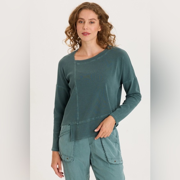 XCVILEMONT CINCHABLE FLEECE JACKET In Ocean Storm Pigment